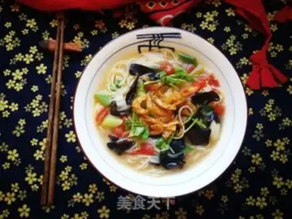 Make Garlic mollusc noodles step 9