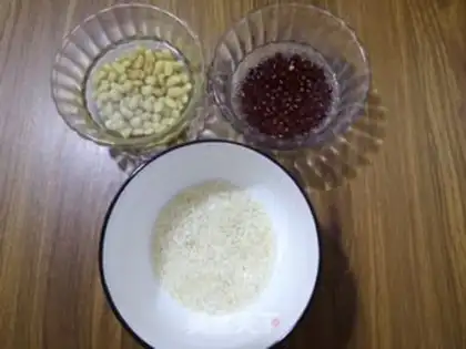Make Two bean congee step 0