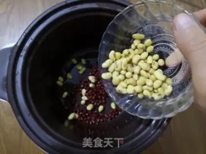 Make Two bean congee step 2