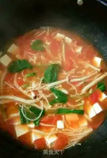 Make Golden Tomato Tofu soup step 5