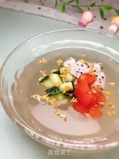 Make Lotus and fruit step 5