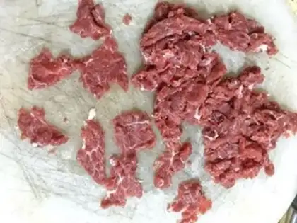 Make Vanilla beef step 1