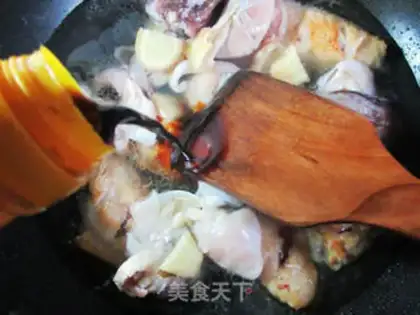 Make The squid is burning the wings step 8