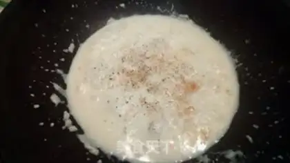 Make White sauce, kale step 6