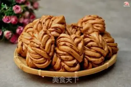 Make Red sugar date roll step 11