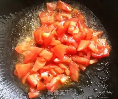 Make Tomatoes, golden mushrooms step 3