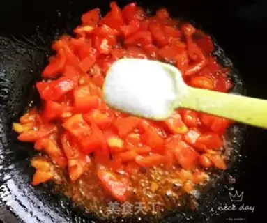 Make Tomatoes, golden mushrooms step 4