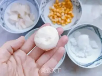 Make Pumpkin corn pear step 1