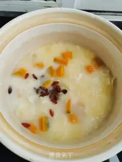 Make Silver-eared pumpkin milk step 4