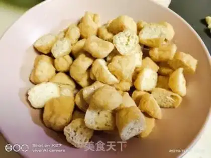 Make Soccer root and tofu step 1