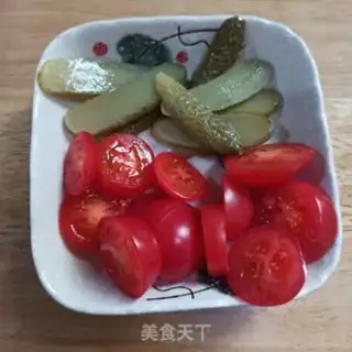 Make Sour cucumber egg sandwich step 3