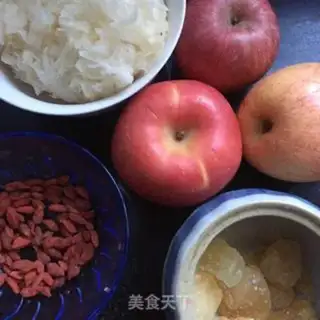 Make Silver-eared apple sugar step 0