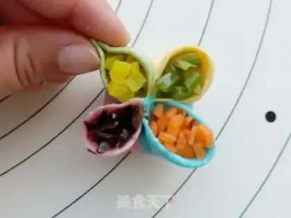 Make Four-Girl dumplings step 10