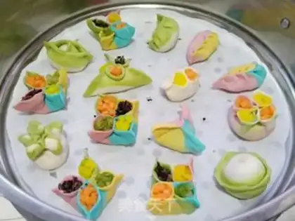 Make Four-Girl dumplings step 11