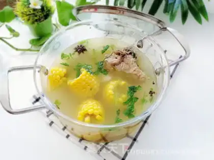 Make Mountain medicine, cornbone soup step 6