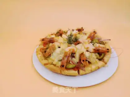 Make Shrimp pizza step 7
