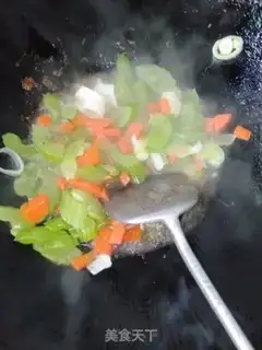 Make Celery fried shrimp step 7