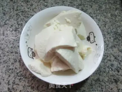 Make Tofu with tomato cabbage step 1