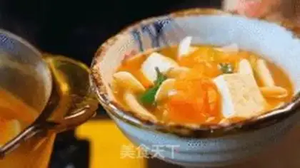 Make Low ketchup tofu soup step 6