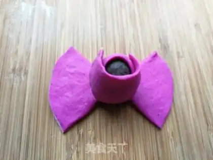 Make Flamingo roses step 9