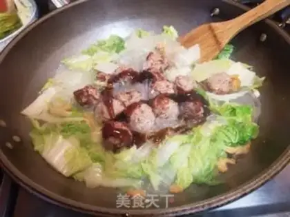 Make Chickenball, cabbage powder step 9