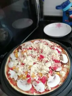 Make Twin mushroom pumpkin pizza step 6