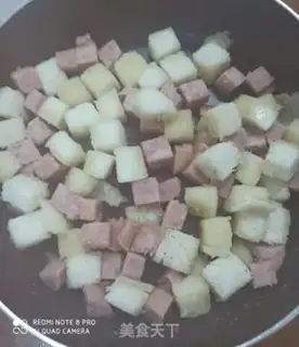 Make Cheese and ham step 2