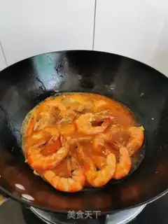 Make Red burning shrimp step 4