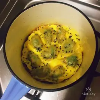 Make Egg dumplings step 5