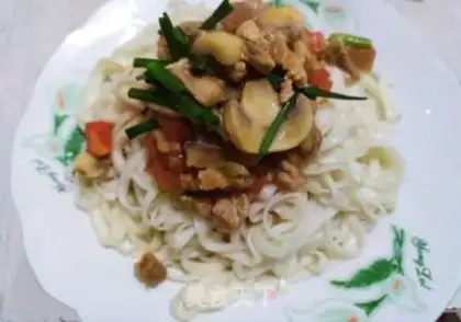 Make Noodles for mushrooms step 9
