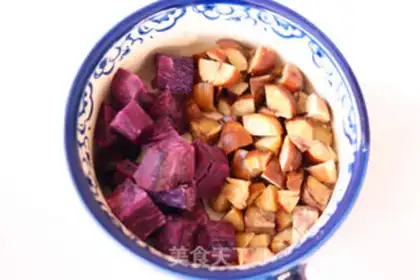 Make Chestnut potato pound cake step 0