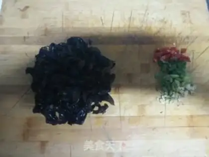Make Pickled radish and fried meat step 1