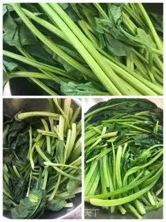 Make Shrimp spinach step 0