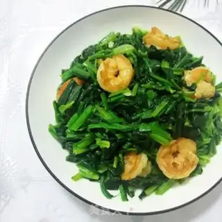 Make Shrimp spinach step 4