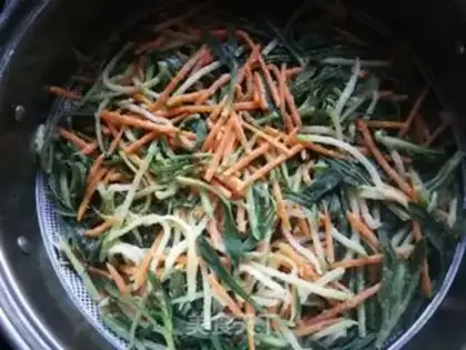 Make Three-colour veggies step 8