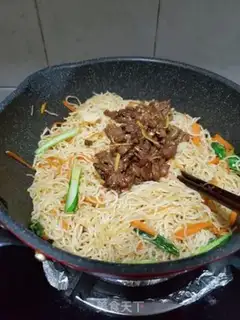 Make Carrot beef and rice powder step 11