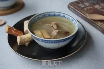Make Five fingers of peach chicken soup step 5