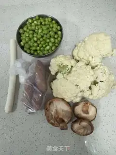 Make The bouquets and the peas step 0