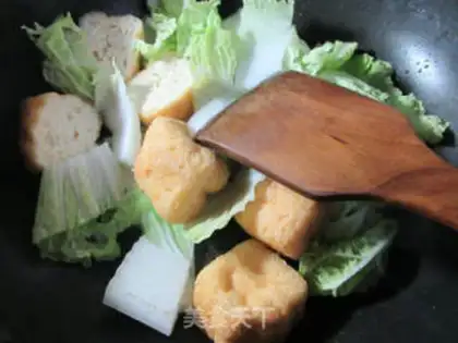 Make Soy-curded gold fish eggs for cabbage step 2