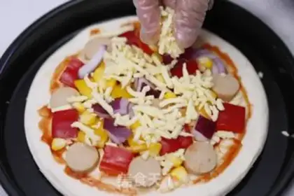 Make Eight inches of regular pizza step 2