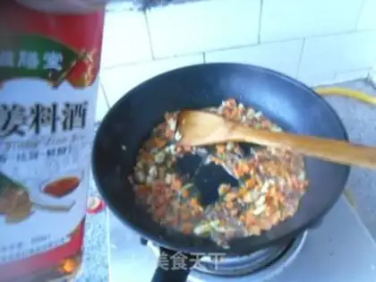 Make Ham and egg fried rice step 3