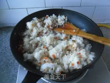 Make Ham and egg fried rice step 7
