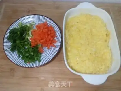 Make Gold egg fried rice step 0