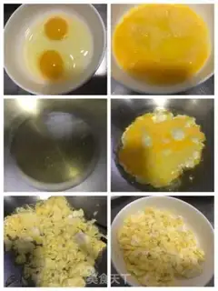Make Bean tofu egg dumplings step 1