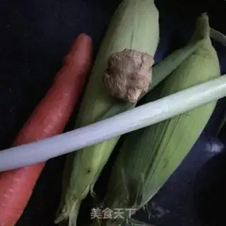 Make Corn drum bone soup step 1