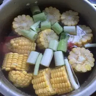 Make Corn drum bone soup step 5