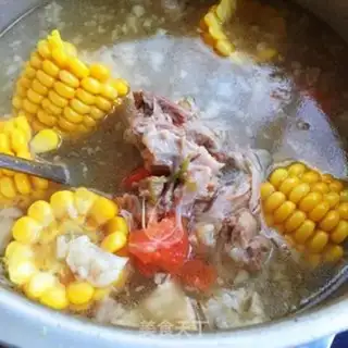Make Corn drum bone soup step 7