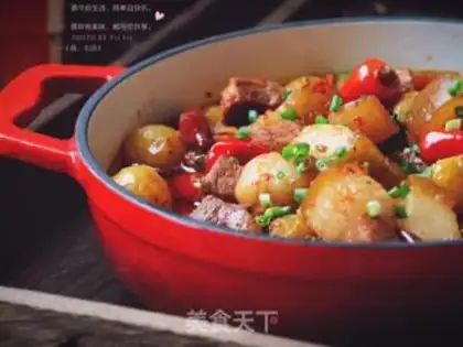 Make Potato red meat step 15