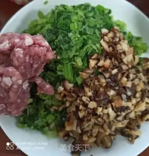 Make Porridge pork dumplings step 0