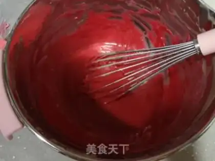 Make Red velvet mini Madeleine step 3